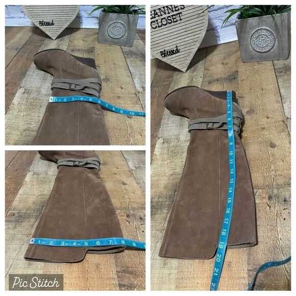 Emu Australia women's 10 wedge heeled tall leather boots - Picture 7 of 16